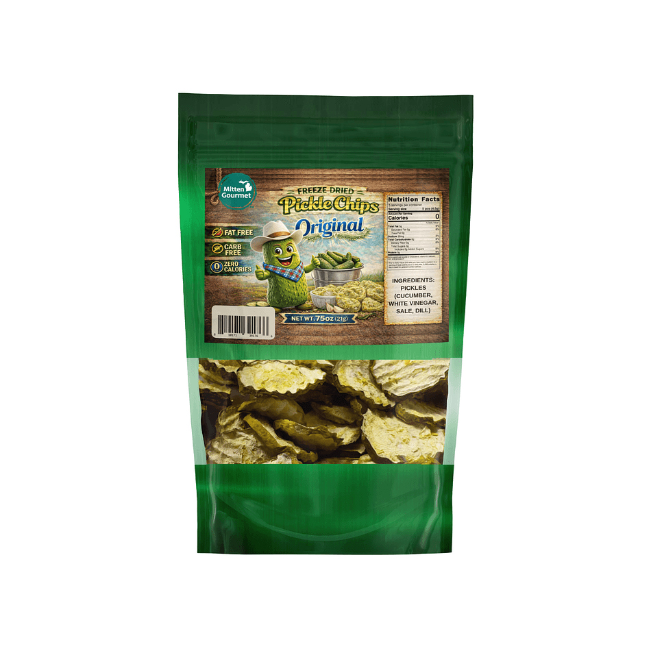 Original Dill Pickle Chips, Freeze Dried, Fat Free, Zero Calories