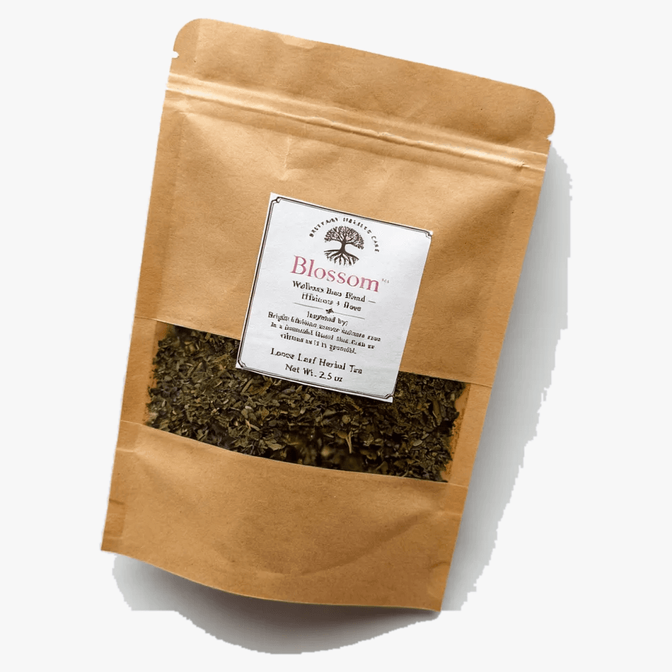 Loose Leaf Herbal Tea, Hibiscus & Rose, Floral Tart Wellness Blend, Caffeine-Free, 2.5 oz