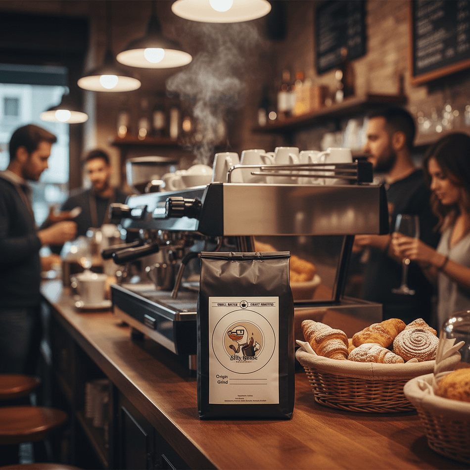 Italian Roast Whole Bean Coffee, Central American Blend, Extra Dark Low Acidity, Oily Roast, 12 oz Bag.  ***LET US KNOW IF YOU PREFER WHOLE BEANS OR STANDARD GRIND***