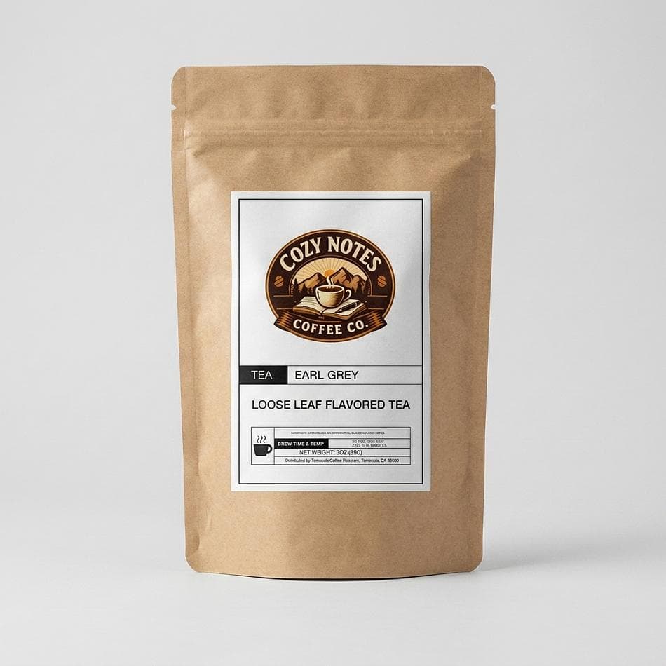Loose Leaf Earl Grey Black Tea, Ceylon OP & Bergamot Oil, Citrus-Floral Flavor, with Cornflowers, 3 oz
