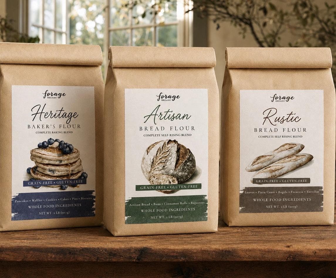Grain-Free Flour Sampler | Made with Organic Blanched Almond & Organic Coconut Flour Blends | ✓ Organic Ingredients & Gluten-Free | ✓ For Everyday Baking | ✓ Beginner Friendly | Baking Mix Set of 3 x 11 oz Bags (33 oz)
