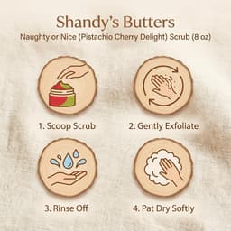 Naughty or Nice (Pistachio Cherry Delight) Scrub (8 oz)-2