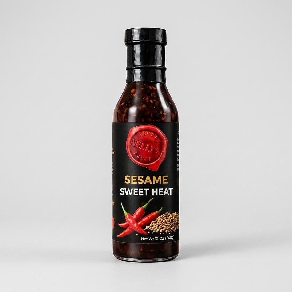 Sesame Sweet Heat Sauce, Toasted Sesame, Sweet & Savory Umami, Mild Heat, 1 Bottle