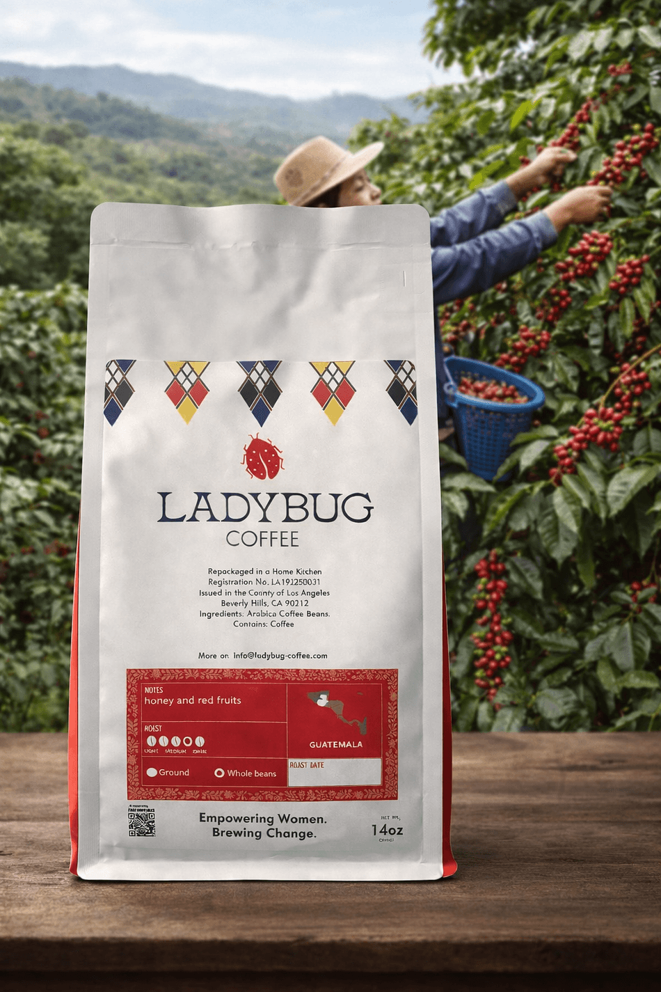 Two bags of specialty coffee 