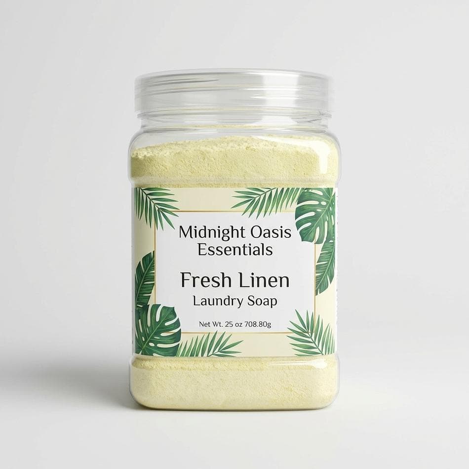 Natural Laundry Soap Powder, Washing Soda & Coconut Oil Soap, Odor & Stain Removal, HE Compatible, 1 Bag