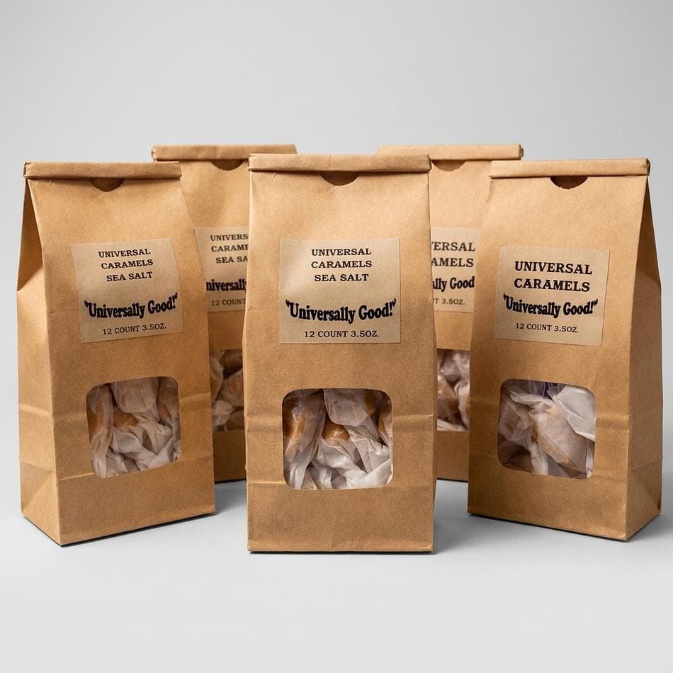 Rocky Road Caramels, Milk Chocolate, Marshmallow & Peanuts, Melt-In-Your-Mouth Chewy Candy, 50 Count Bag