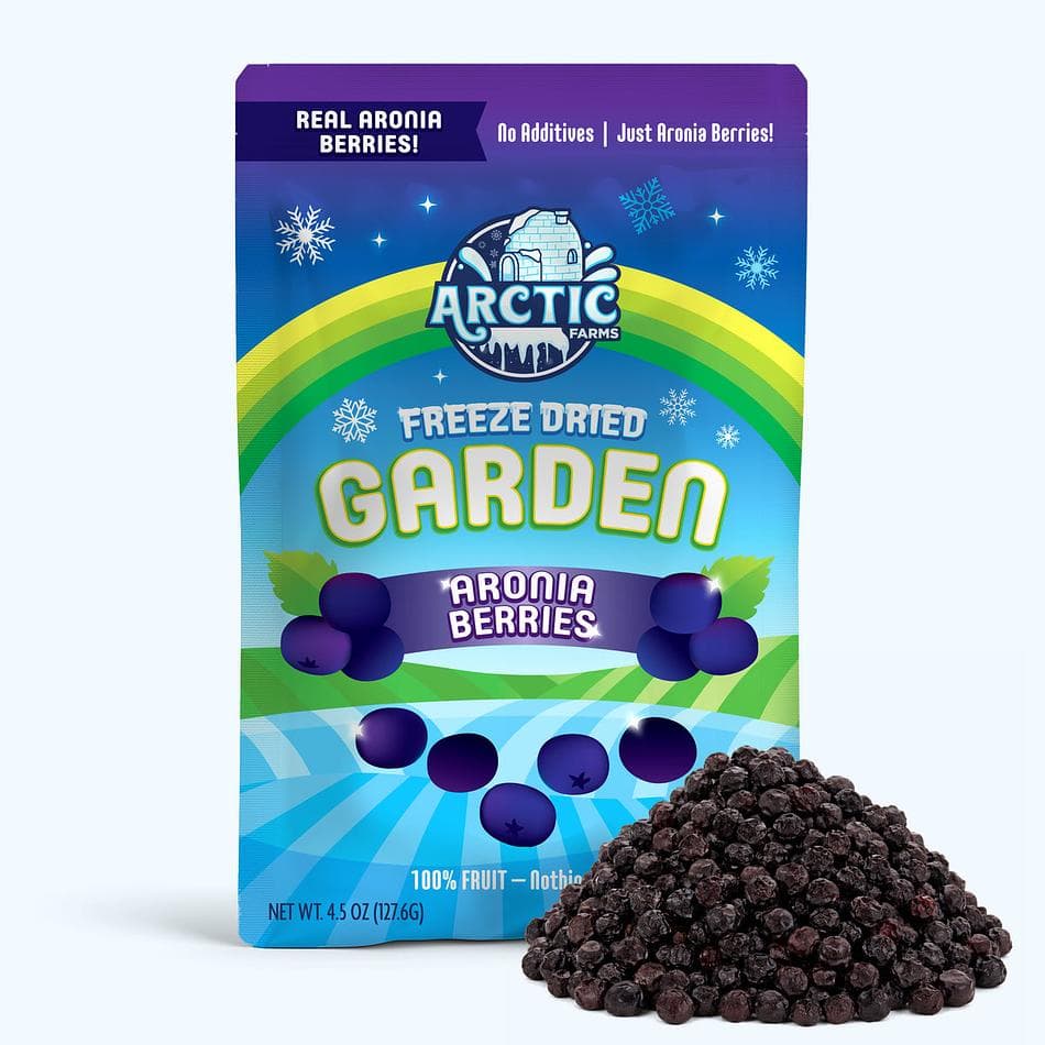 Freeze-Dried Organic Aronia Berries, Deep, Tart, Antioxidant-Rich Superfruit, Large Resealable Bag (4.5 oz)