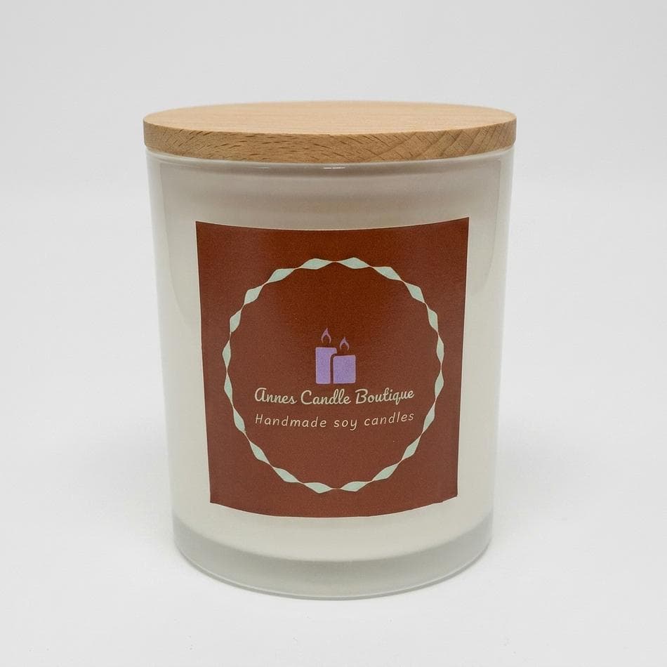 Scented Candle, Amber Musk Vanilla & Sandalwood, Romantic Cozy Home Fragrance, 11 oz Jar Candle