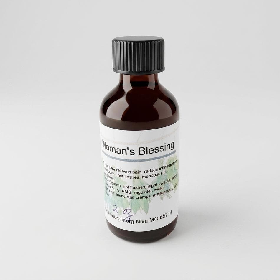 Herbal Tincture for Women, Chaste Berry & Black Cohosh, Hormone Balance Support, Double Extracted, 1–2 oz Dropper