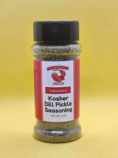 Habanero Kosher Dill Pickle Seasoning, 2 ounce shaker
