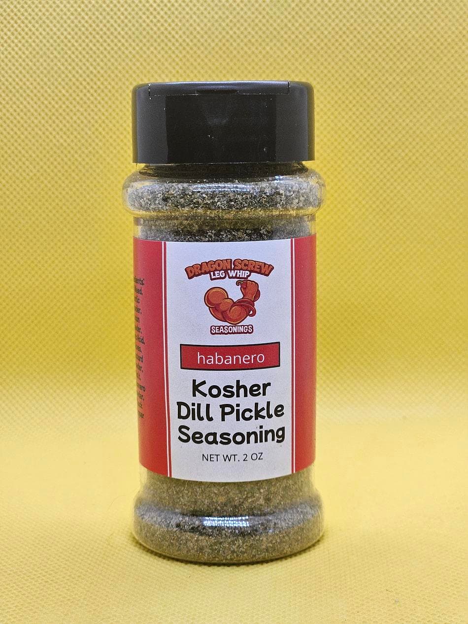 Habanero Kosher Dill Pickle Seasoning, 2 ounce shaker