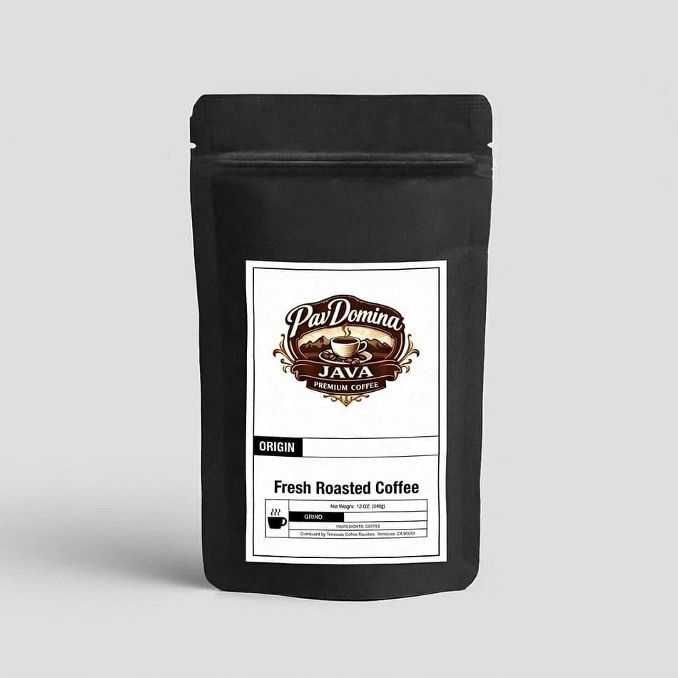 Medium-Dark Roast African Blend Coffee, Toffee Caramel Chocolate Notes, Whole Bean or Ground, 12 oz Bag