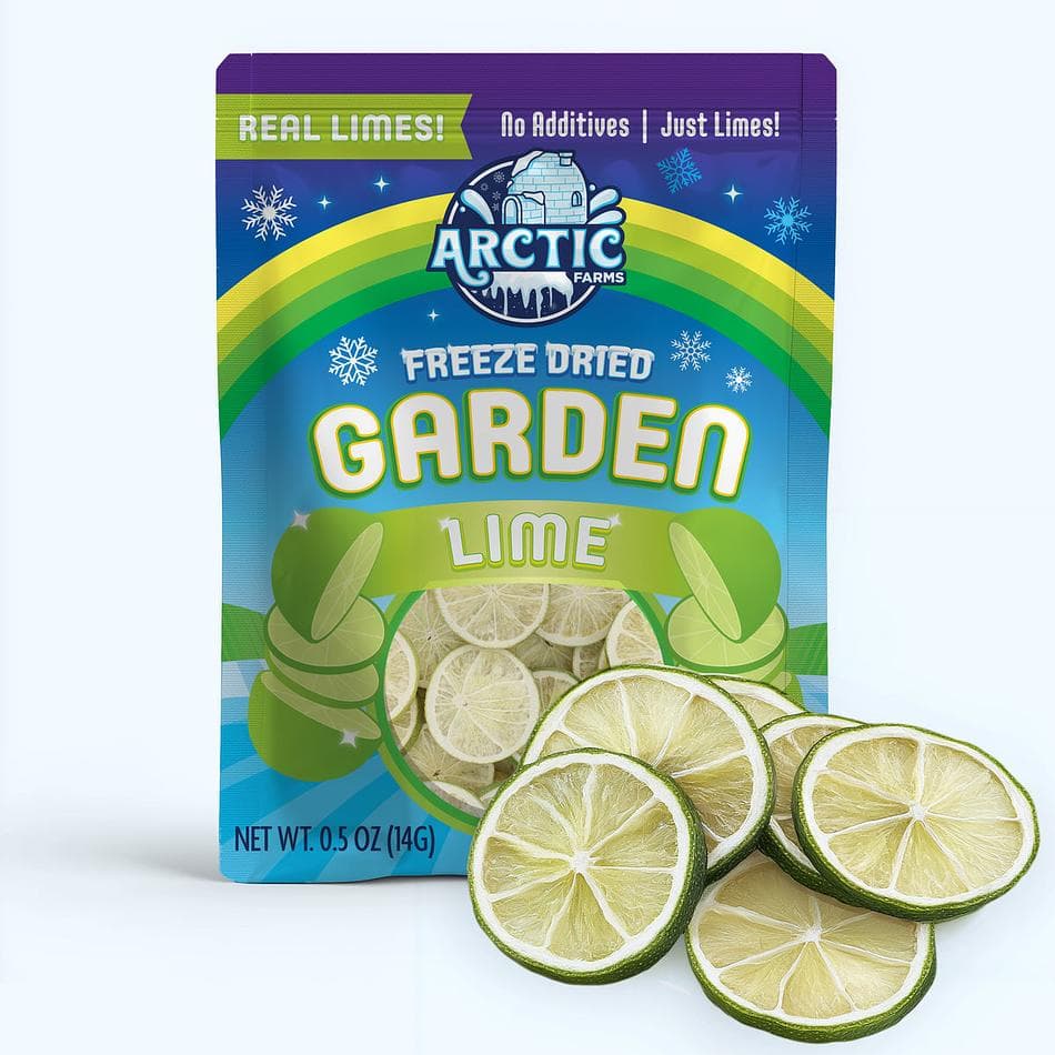 Freeze-Dried Lime Pieces, Tart & Tangy Citrus Snack, 100% Real Fruit with No Added Sugar, Resealable Bag (0.5 oz)