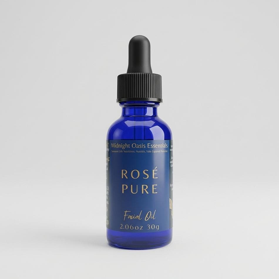 Fragrance-Free Facial Oil, Rosehip + Jojoba + Hemp Seed + Tamanu, Sensitive Skin Glow, Dropper Bottle