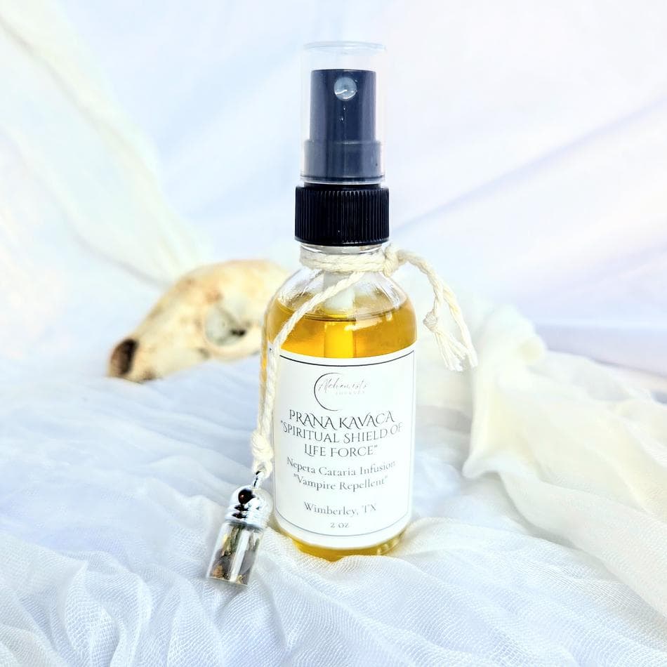 Prana Kavaca  "Vampire Repellent," Catnip Infused Bug Repellent Body Oil scented with Lemon Eucalyptus + Rosemary + Cedarwood + Geranium