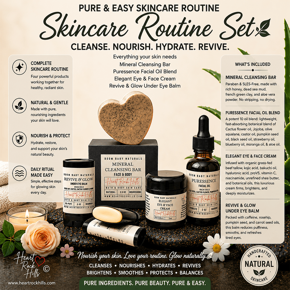 Pure & Easy Skin Care Routine Set - Boom Baby Naturals