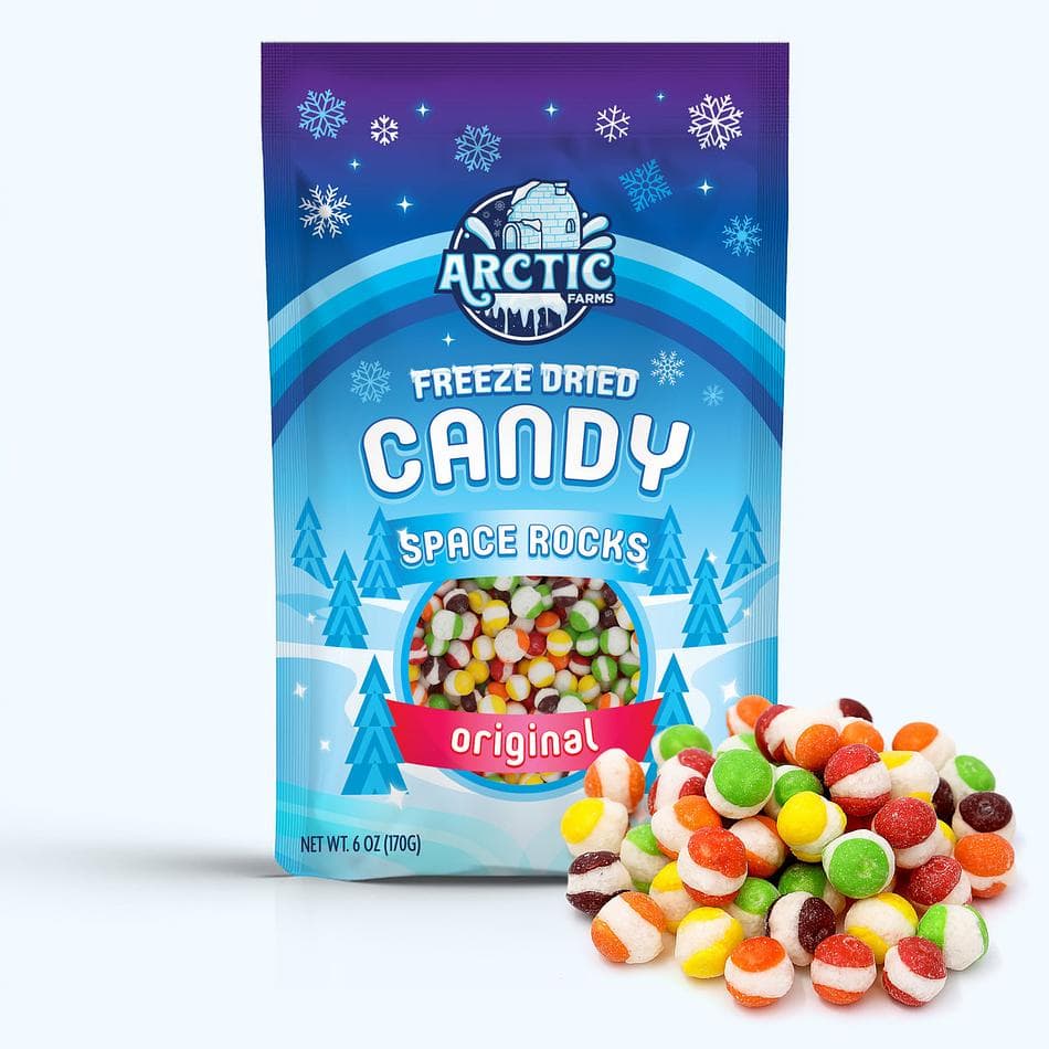Freeze-Dried Space Rocks, Original, Ultra-Crunchy, Flavor-Bursting Fruity Bites, Large Resealable Bag (6 oz)