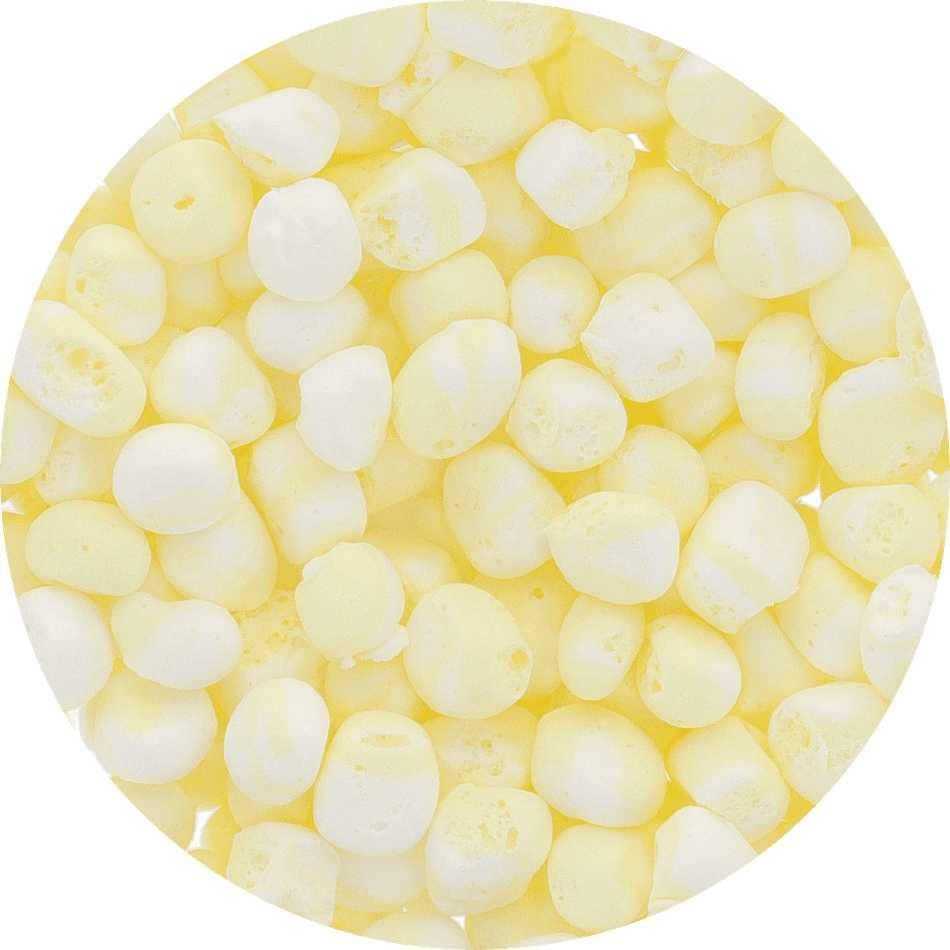 Freeze-Dried Salt Water Taffy Candy, Buttered Popcorn, Light Crunchy Candy Puffs, Resealable Bag (0.5 oz)