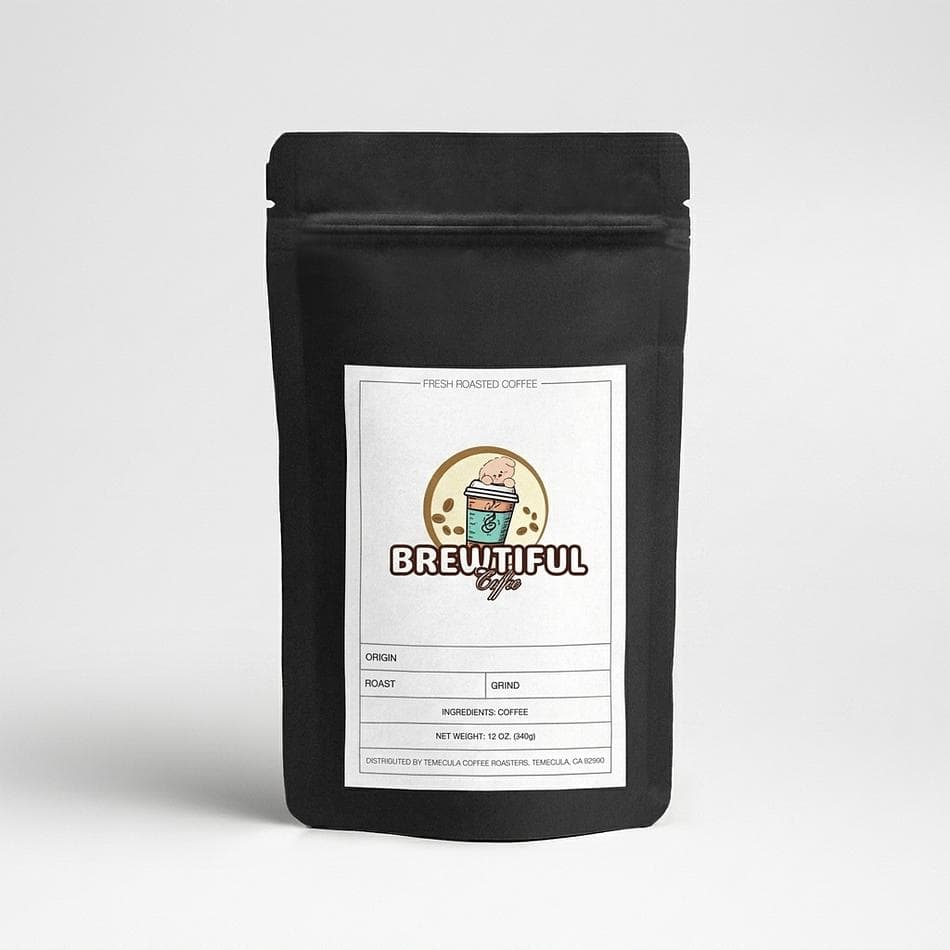 Medium-Dark Coffee Beans Blend, Latin American, Nutty Cocoa Notes, Washed & Sun-Dried, 12 oz Bag