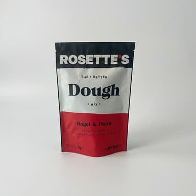 Low-Carb Keto Dough Mix, Almond Flour & Micellar Casein, Bagels or Pizza Crust, Sugar-Free Gluten-Free, Makes 12 Bagels