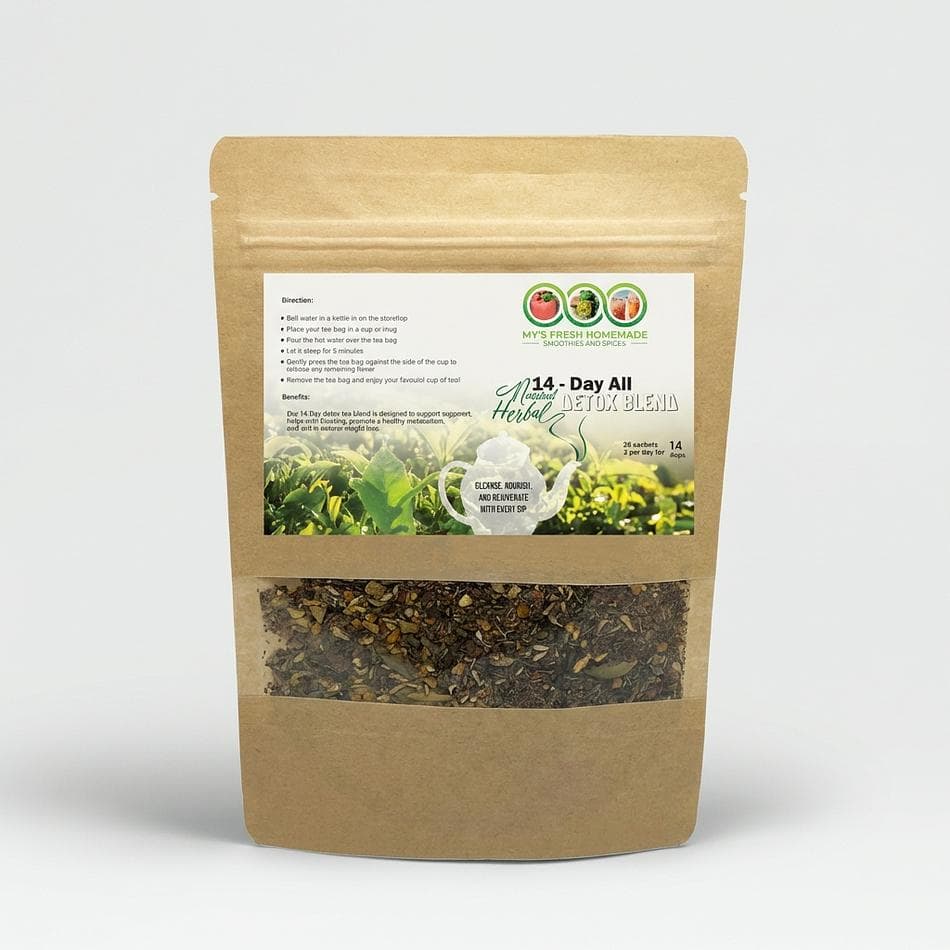 14-Day All Natural Herbal Detox Tea Blend, Cleansing Herbal Tea.