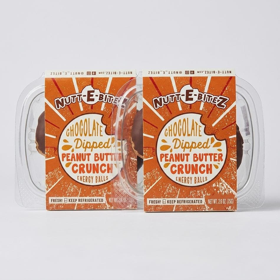 Chocolate Dipped PB Crunch Energy Balls (2-pack)