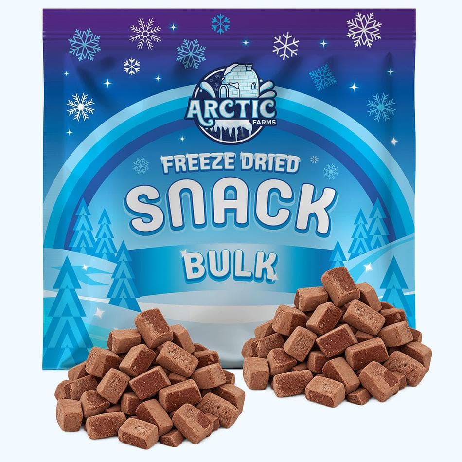 Freeze-Dried Semi-Sweet Chocolate Morsels, Real Cocoa Butter, Crunchy No-Melt Snack & Topping, Bulk Bag (26 oz)