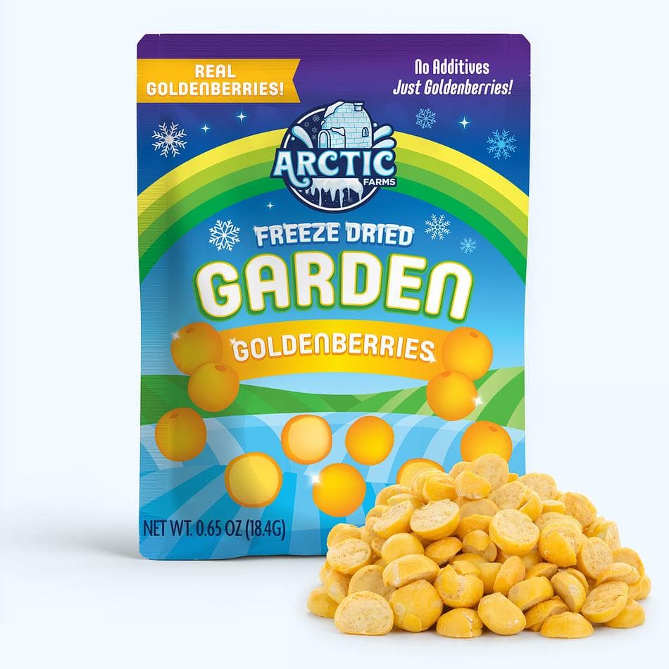 Freeze-Dried Organic Goldenberries, Tart, Bright, Vitamin-Rich Superfruit, Resealable Bag (0.65 oz)