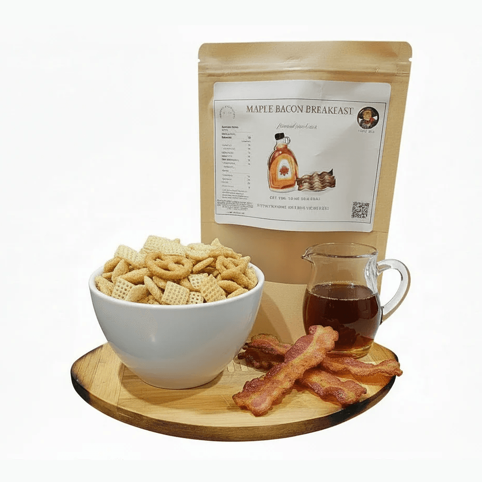 Maple Bacon Snack Mix, Sweet & Savory Crunch, Nut-Free Option, 2.5 oz Bag (Family 6 oz, Party 16 oz)