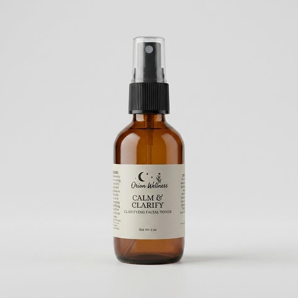 Clarifying Facial Mist, Tea Tree + Witch Hazel + Willow Bark (BHA), Acne-Prone Skin Pore Care, 2 fl oz Spray
