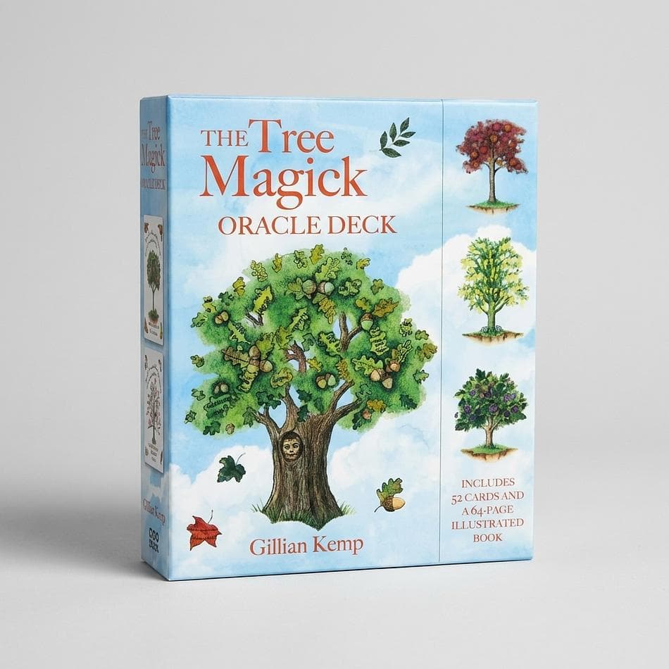 Tree Oracle Cards Deck, 52-Card Boxed Set with 64-Page Illustrated Guidebook, Daily Guidance & Readings
