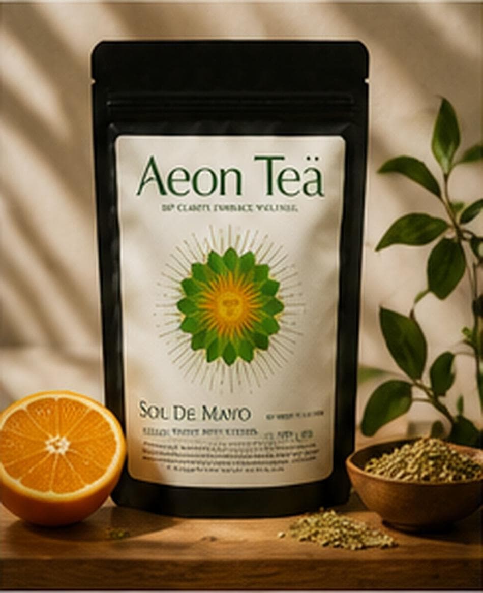 Organic Yerba Mate, Orange Peel Citrus Blend, Smooth Energy Coffee Alternative, Loose Leaf, 1.7 oz