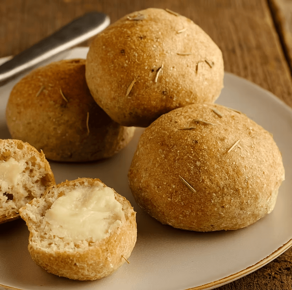 Grain-Free Rosemary Dinner Rolls | Made with Organic Blanched Almond & Organic Coconut Flour | ✓ Vegan and Gluten-Free | ✓ Soft and Savory | 12 Pack