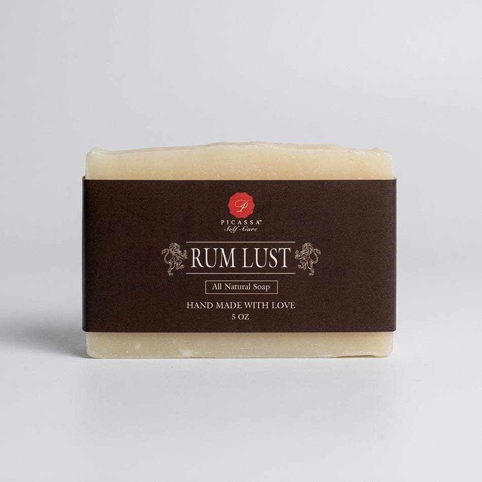 Men’s Bar Soap, Olive Oil & Shea Butter, Hydrating Cleanse, Bentonite Clay, Rum Scent, 1 Bar