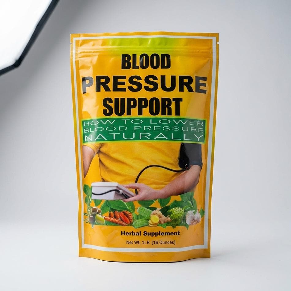 Herbal Circulatory Support Powder, Hibiscus & Hawthorn with Garlic, Heart Wellness, 1 lb Bulk Blend