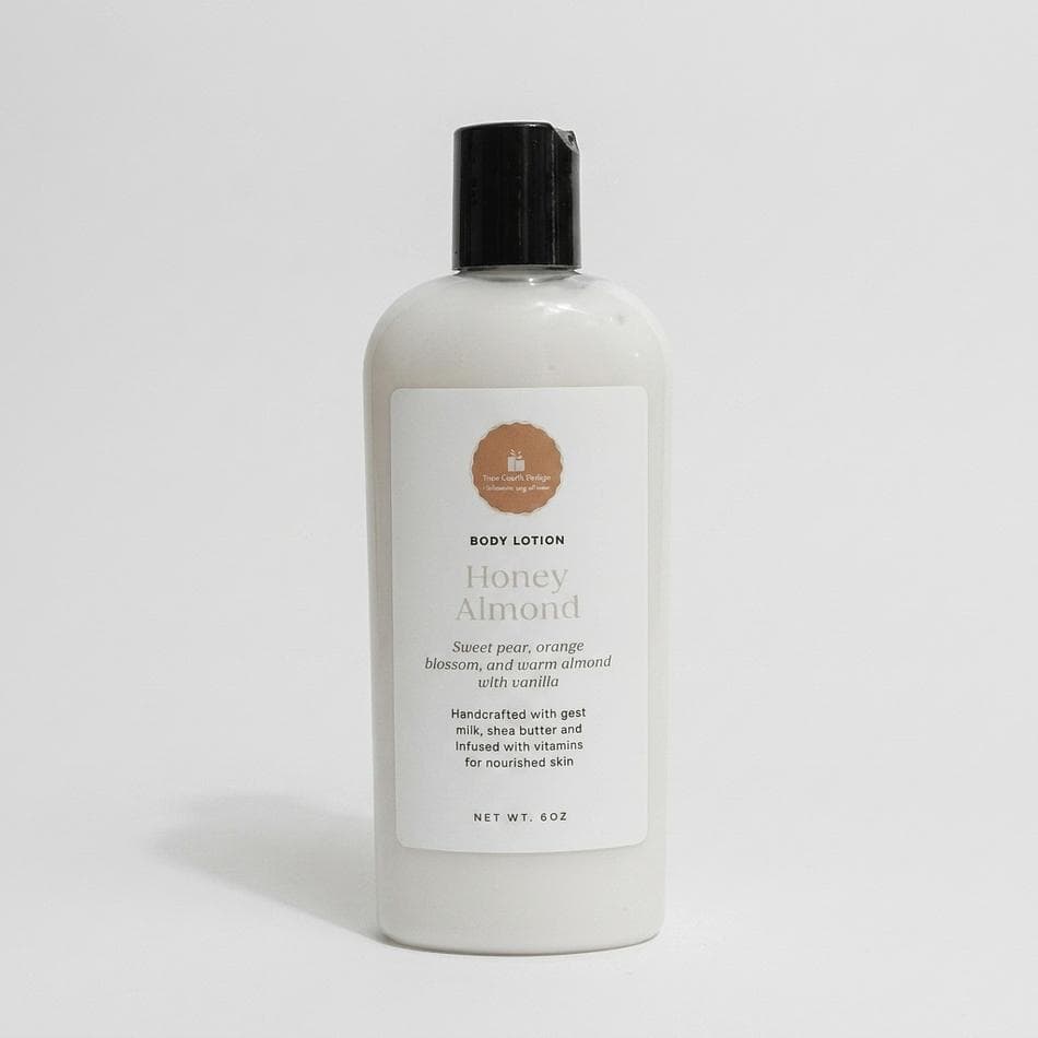 Body Lotion, Honey & Almond Scent, Fast-Absorbing Non-Greasy Moisturizer, 8 oz