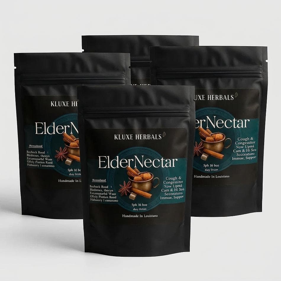 Elderberry Herbal Tea, Elderberries & Echinacea, Immune Support, 5-Pack Sachets, Makes 8–12 oz per Serving