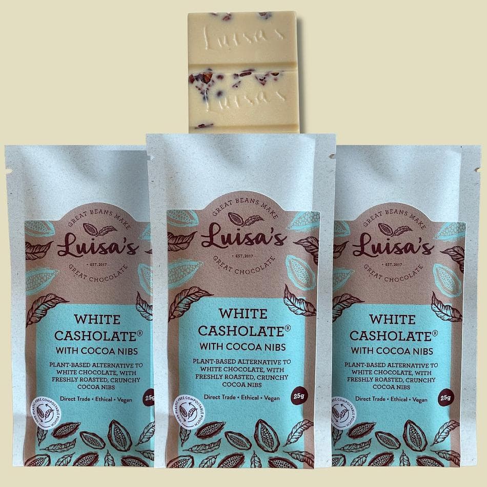 White Casholate with Cacao Nibs