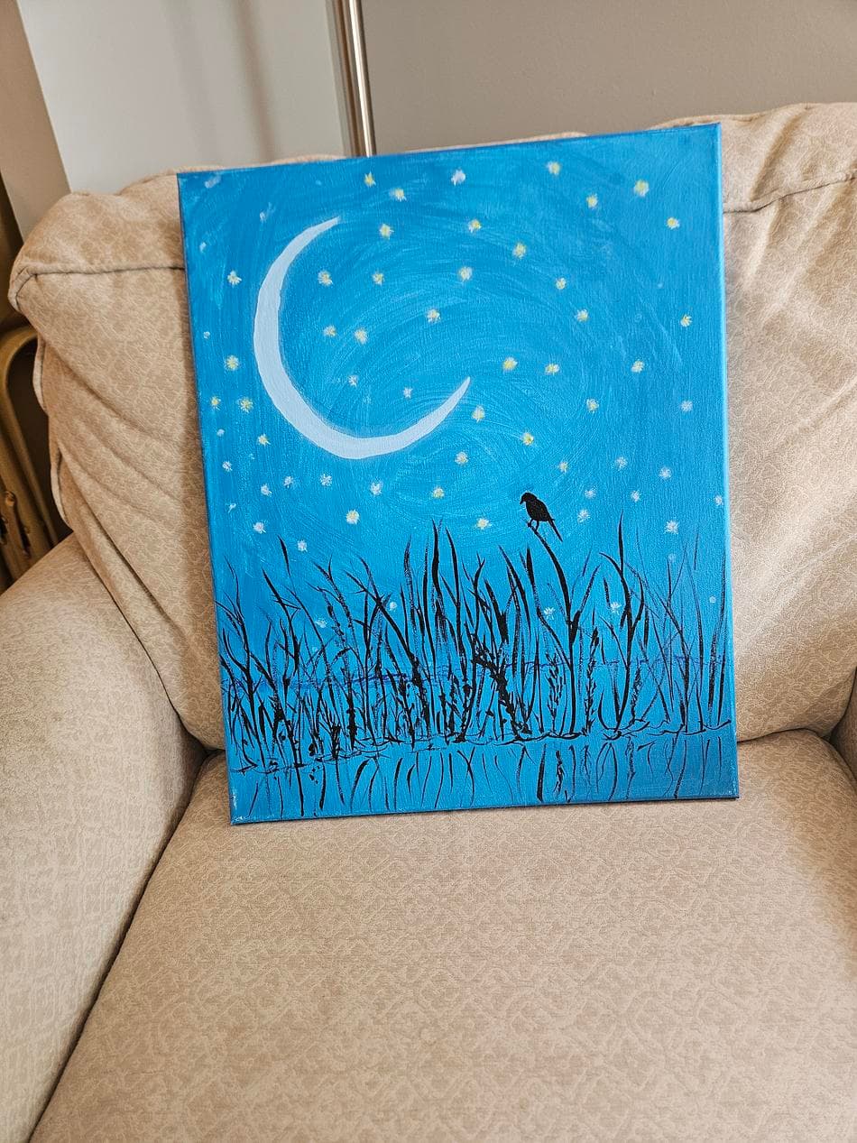 Acrylic on canvas painting