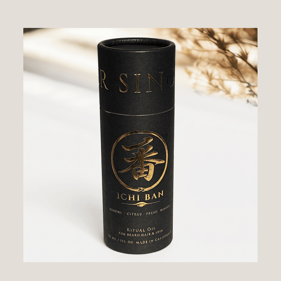 Beard, Hair & Skin Ritual Oil, Hinoki Cypress & Bergamot, Lightweight Non-Greasy Hydration, 30 ml