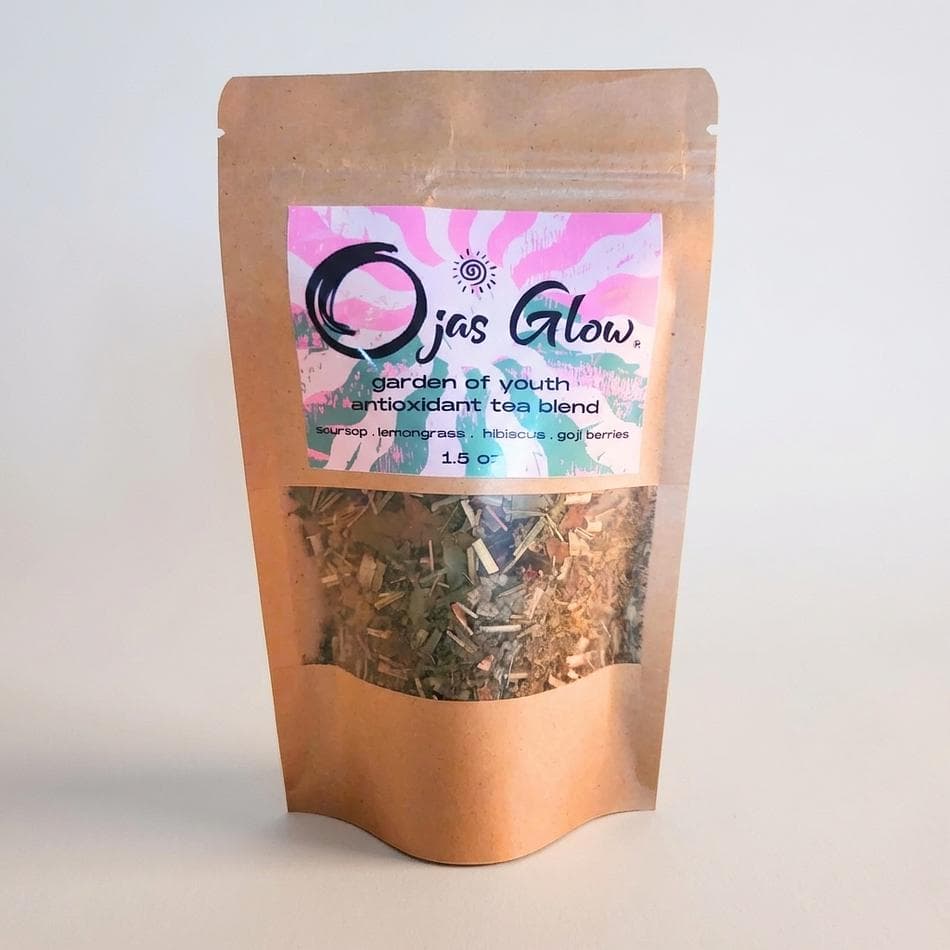 Herbal Antioxidant Tea Blend, Soursop & Hibiscus with Lemongrass + Goji, Skin Glow Support, 1 Pack