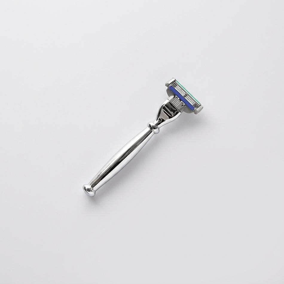 Mach3-Compatible Cartridge Razor Handle, Weighted Grip, Smooth Control, Includes 1 Mach3 Blade + Gift Box