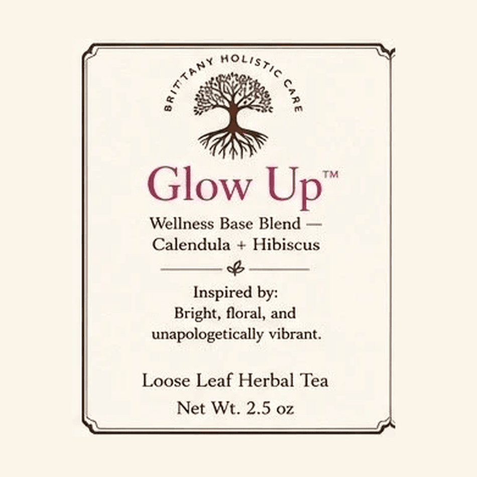 Herbal Tea Blend, Calendula & Hibiscus, Bright Floral Self-Care Infusion, Caffeine-Free, 1 Pack
