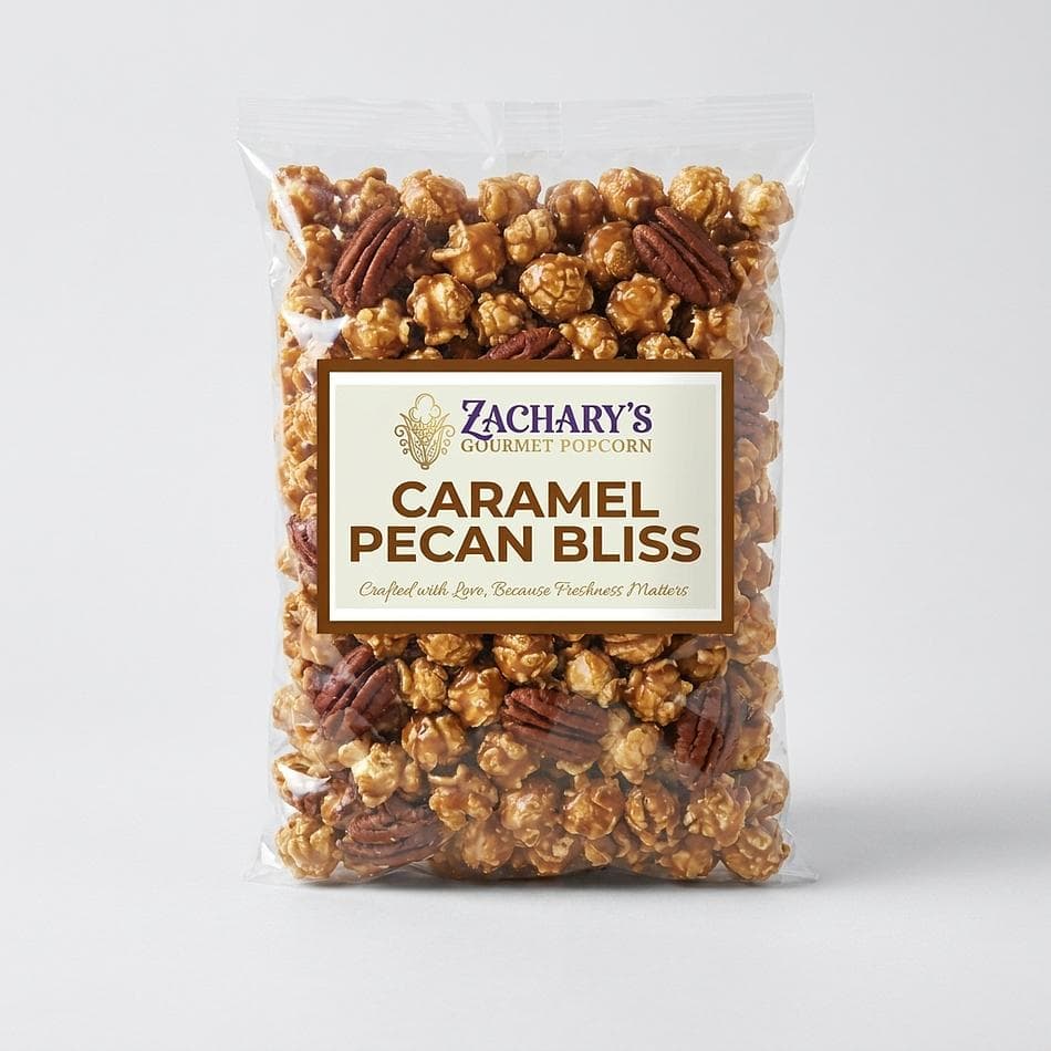 Caramel Pecan Popcorn, Toasted Pecans & Dark Molasses Caramel, No Seed Oils, Small Batch, 7.6–11.9 oz