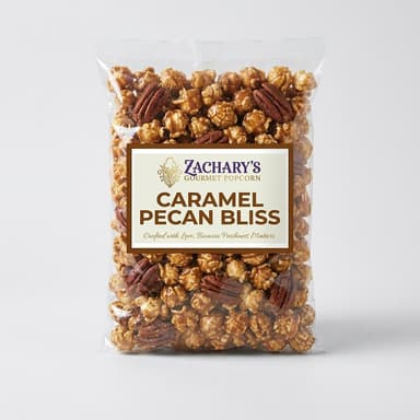 Caramel Pecan Popcorn, Toasted Pecans & Dark Molasses Caramel, No Seed Oils, Small Batch, 7.6–11.9 oz