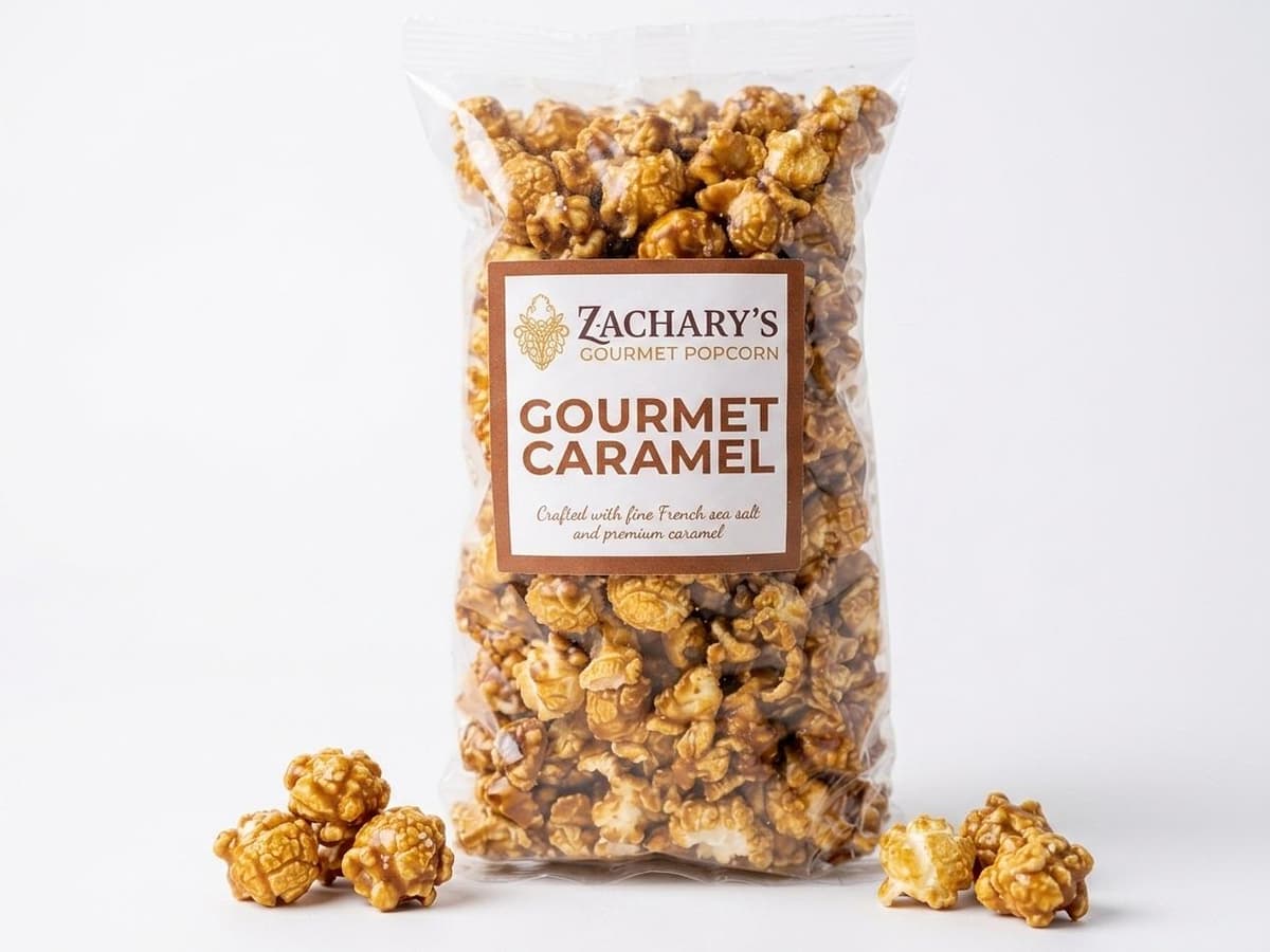 Gourmet Caramel Popcorn- Medium Bag  / Approx. 4 Cups