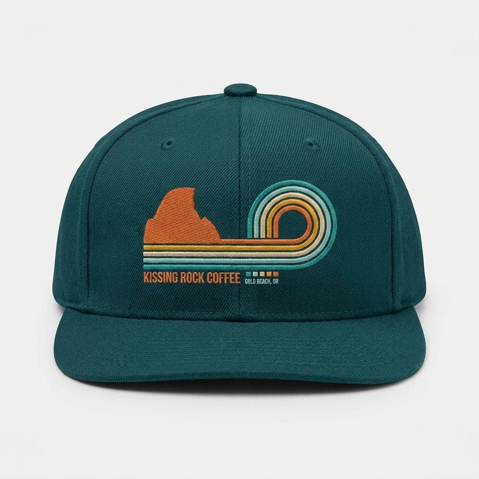 Surf Cap, Embroidered Wave Logo, Adjustable One Size, Vintage Style, 3 Colors