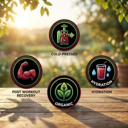 Organic Cold-Pressed Post Workout Recovery Juice. 12 Oz (Set Of 3)-5