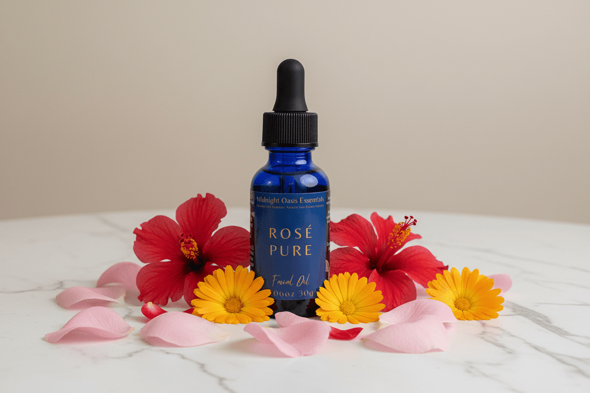 Rosé Pure Facial Oil - Fragrance-Free Botanical Radiance