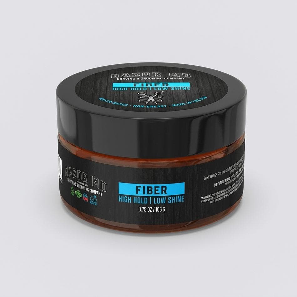 Hair Styling Fiber, Shea Butter & Castor Oil, Strong Hold Matte Finish, Adds Texture & Volume, Water-Based, 3.75 oz